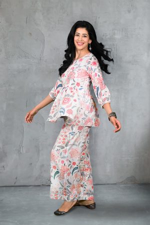 Pink Paisley Cord Set